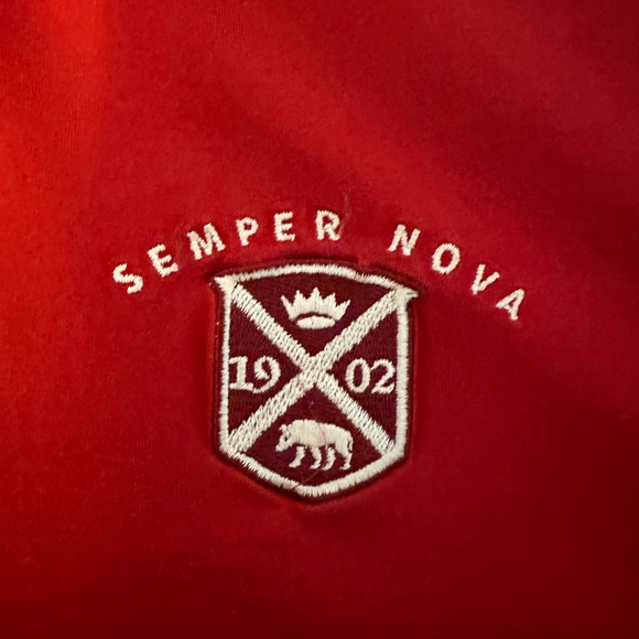 St Andrews Golf Semper Nova The New Golf Club" Glen Muir 1891 Polo Sm Red - Picture 5 of 8